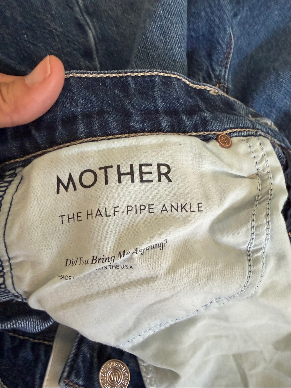 MOTHER Barrel Jeans in Deep Blue Wash - Picture 7 of 10